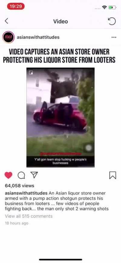 Store owner shoots looters