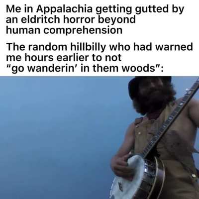 [Insert Old Gods of Appalachia reference here]