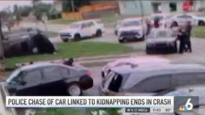 Police chase results in crash