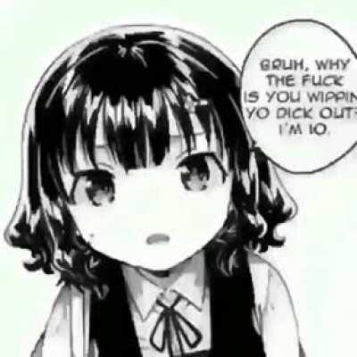 bruh the fuck is you whipping yo dick out