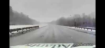 Ambulance dashcam footage shows crash