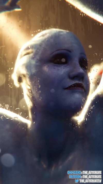Samara And Liara Getting Wet In The Shower (the_afterlife)