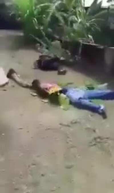 Well-Dressed Gentleman Makes a Comeback and Sweeps the Floor Off of Aggressor