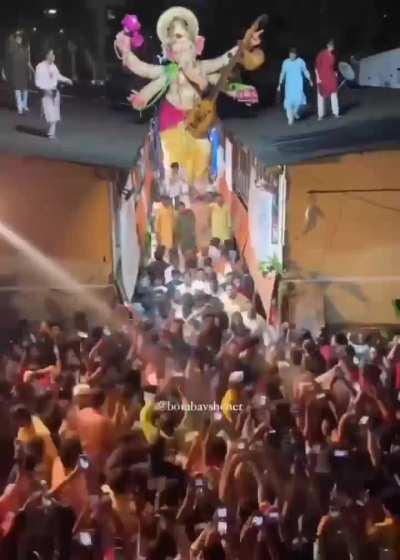 Feels like bappa is blessing the houses below