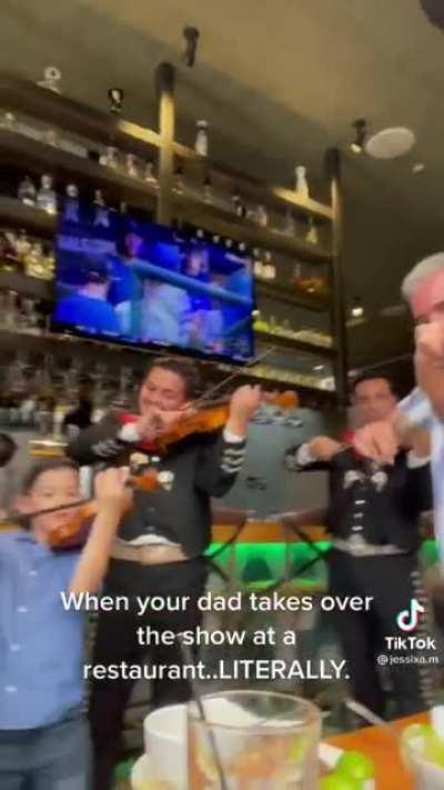 Decided to help the mariachi