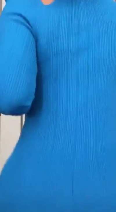 Blue dress ass clap