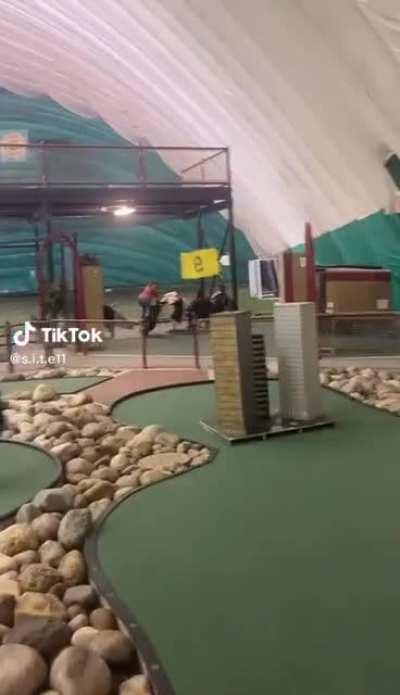 A day in the life of a mini golfer.