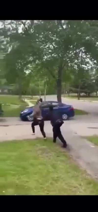 Karen moons cop and gets tazed