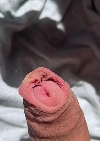 Playing with my loose foreskin