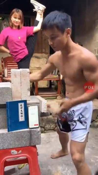 Dude just touched it