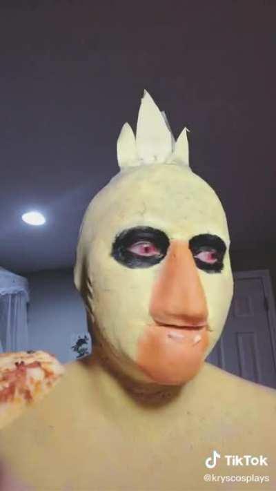 To be fair this is the most accurate chica cosplay I've ever seen