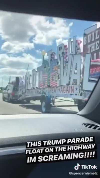 When the car isn’t large enough, get an trailer!