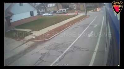 bus crashes into ambulance