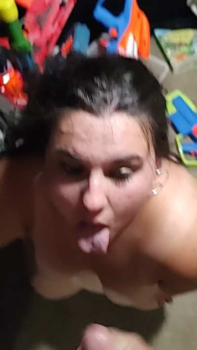 I let hubby have his way with me, after choking on his dick, being spread bent and turned everyway, I had to let him cover me at the finish!