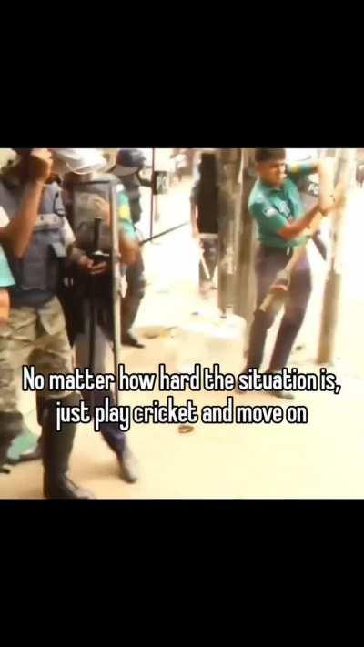 When you want to be cricketer but end up being a cop instead 