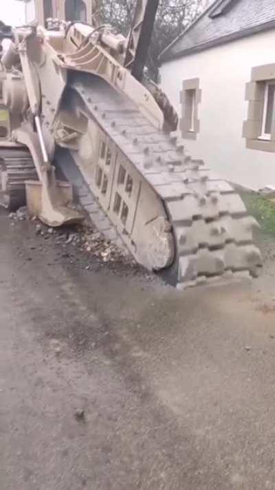 Trenching machine.