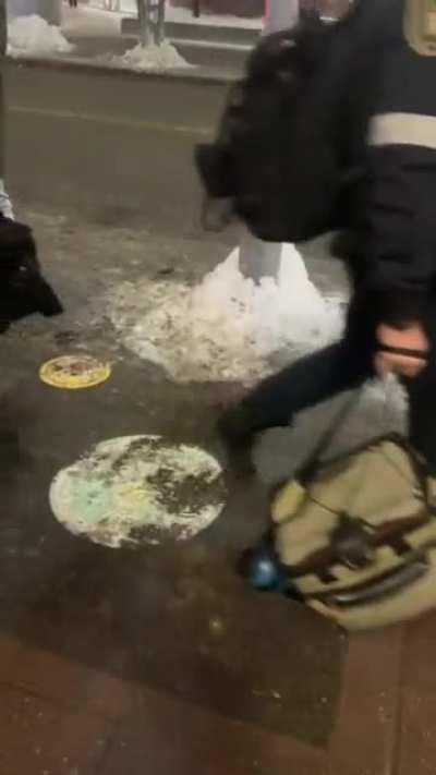 When Trudeau said he was afraid things may turn violent. this is what he meant. the violence won't spark from the protestors, just the government.