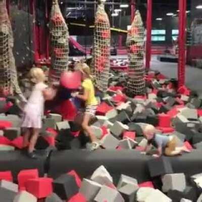 Middle child asserting dominance over all others