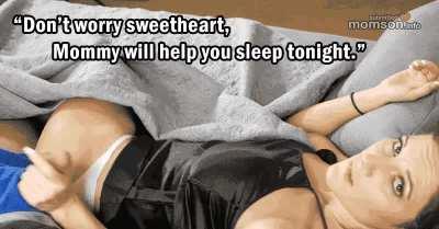 Mommy always helps me while we sleep together 🍑🍆💦