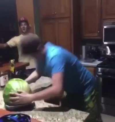 Man vs Watermelon