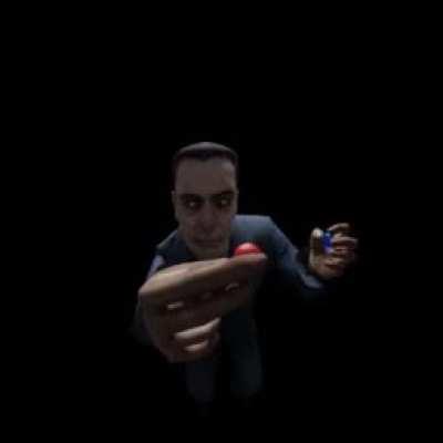 G-Man does a little magic trick in front of a ring doorbell camera