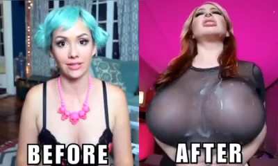 A before and after daddy got a taste of his own sons sweet, thick, white nectar and daddy will only get better the more he drinks! So keep feeding him!!!!