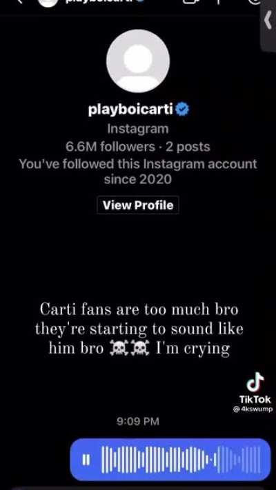 This is the reason Carti is dropping Narcissist 💀💀💀