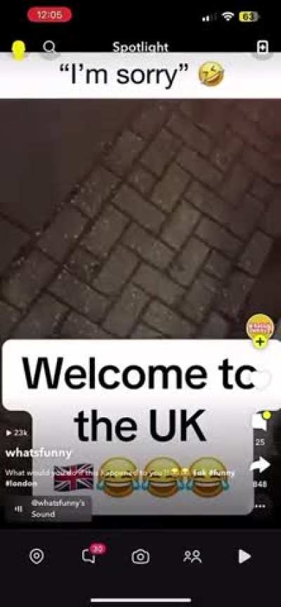 Man has poop in garden (sound on)