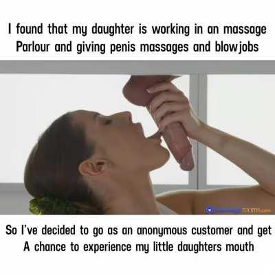 She don’t know that she is playing with her dad’s cock