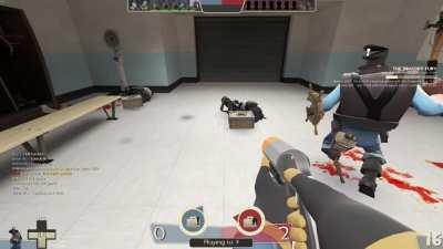 first time i ever see l1tty (owner of the bbrage bots) for real ingame and he blows himself up on his own stickies and leaves. i didn't even have to airblast