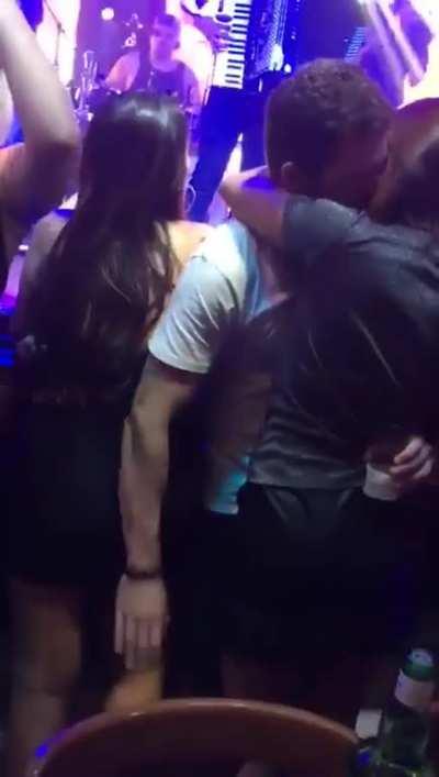 Dude going for two at the same time