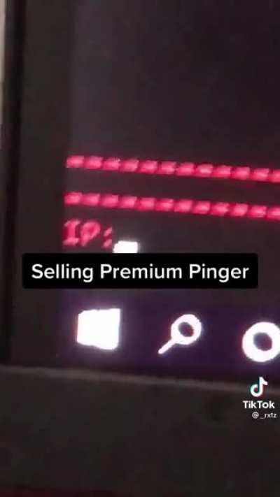 Selling premium pinger