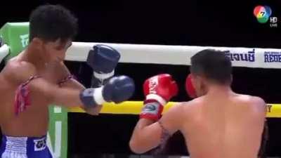 What a Brutal Muay Thai Knockout by Elbow