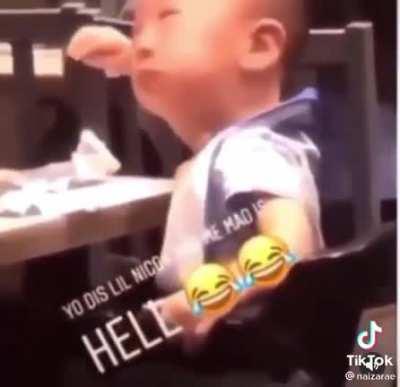 He couldn't hold it in