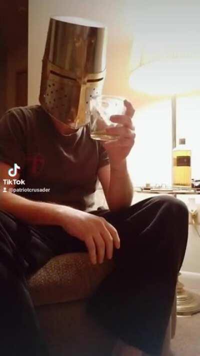*Face Reveal* Whiskey and helmets dont mix, crusaders. But some crusades are worth it!
