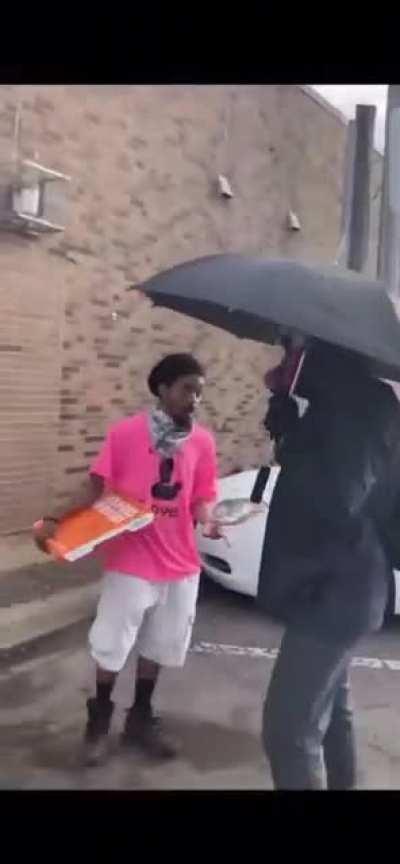 The protestors weren't the case of violence. Spread the word.