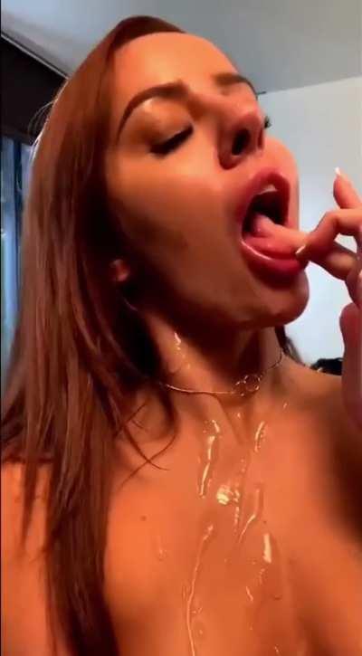 Girl sucking finger