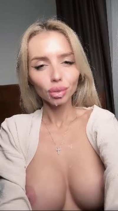 Protein shake on the face&hellip;