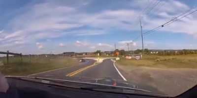 This is what overtaking with you're a shitty driver gets you