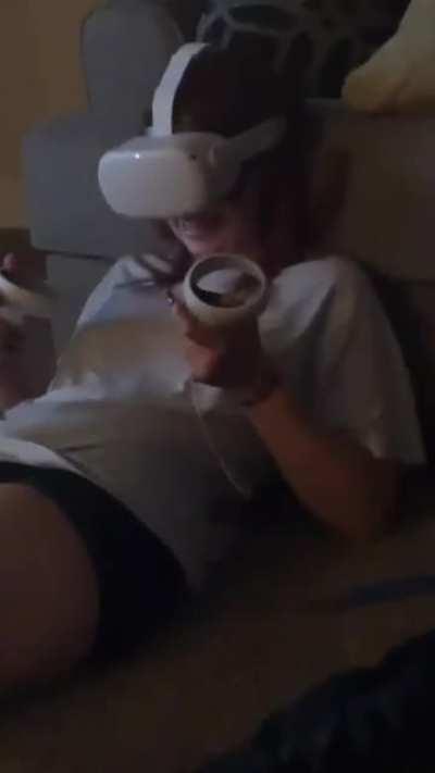 When she wants to feel how to be a man