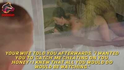 She knows that you love watching her cheat on you 😈