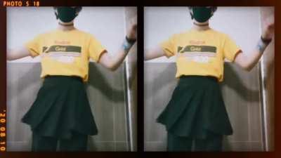 Skirt goes spinny (stylized)