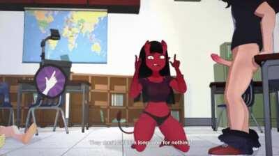 Meru checking if she's up to the task.