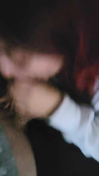 our friend walked in while she was throating my cock [OC]