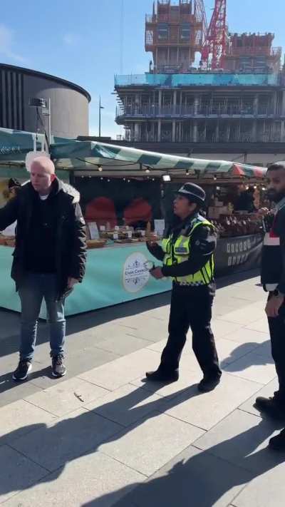 Police at King's Cross Station are trying to capture a suspect.