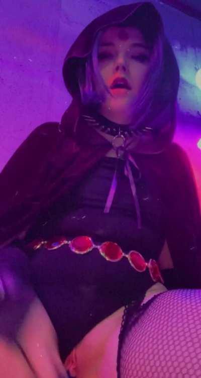 Raven rides your cock ⛓💜⛓