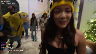 Extraemily arrives at her Minions-themed (surprise) birthday party