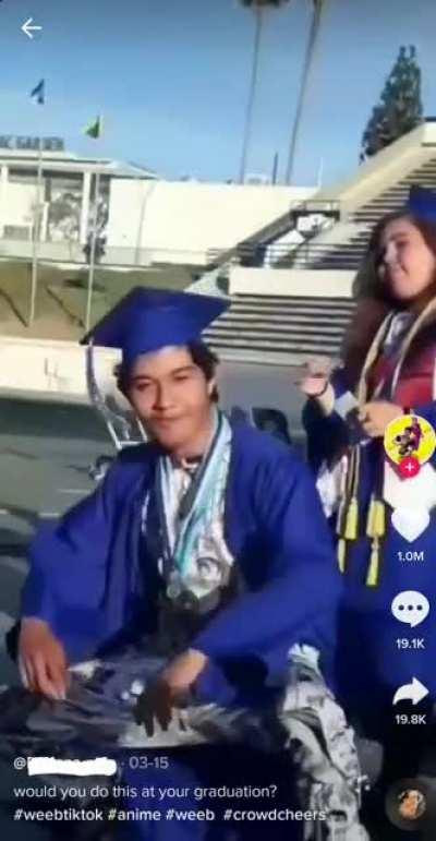 who else doing this on their graduation? 😎