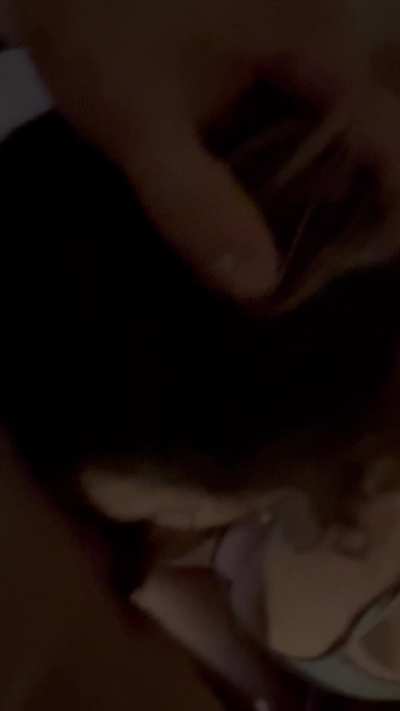 Throat stuffed with my thick hard cock