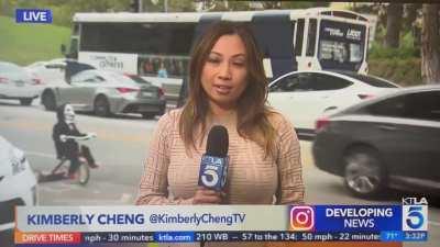 Billy The Puppet Spotted in KTLA5 News